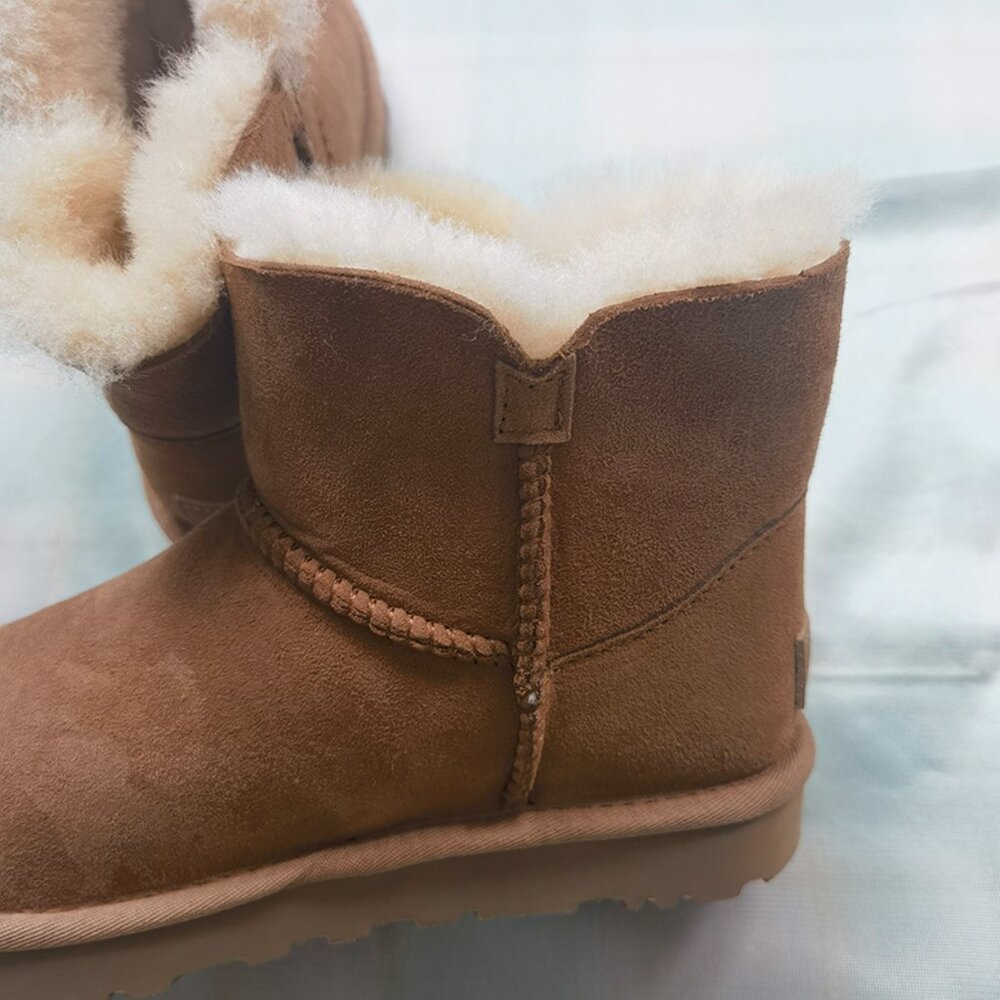 UGG Mini Bailey Button Series Snow Boots NWT - image 8